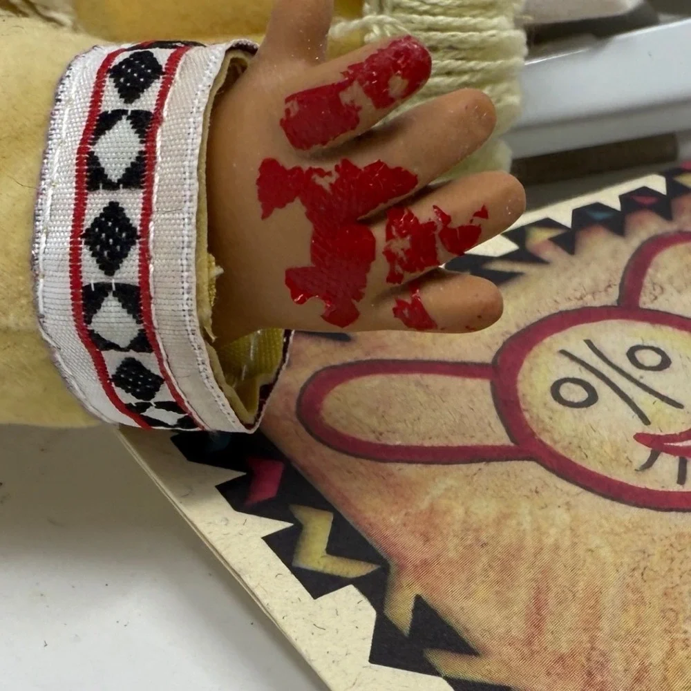Native American Doll Shadow Cougar‎ Apache Brave Collector Doll with Tag